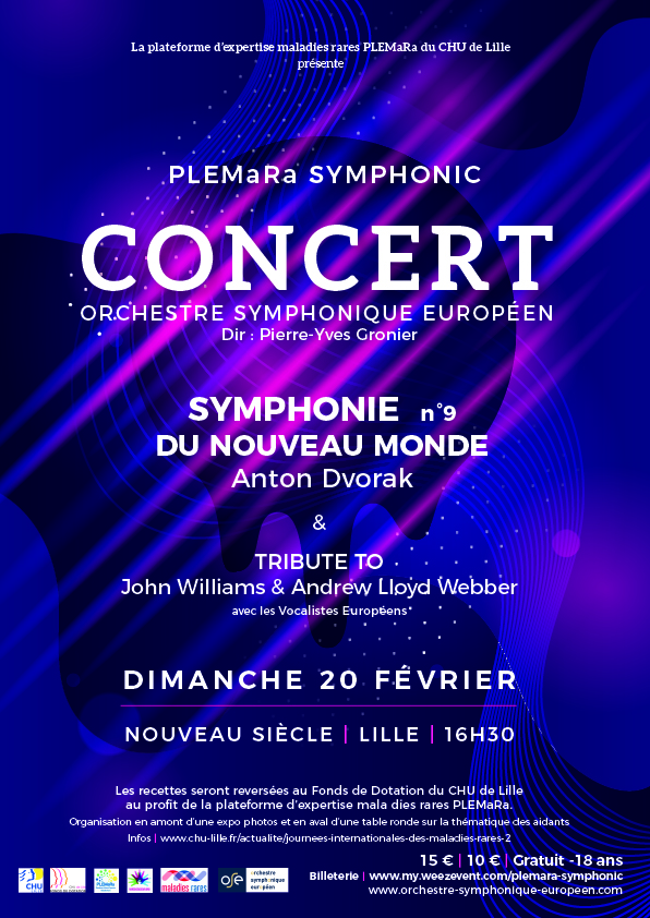 affiche concert PLEMARA orchestre symphonique europeen